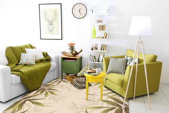Leaf Sand Area Rug | Coastal Compass  