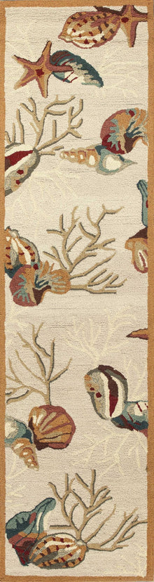  Coral Sand Runner Area Rug | Coastal Compass