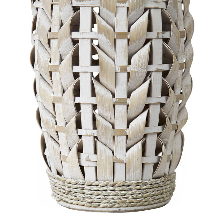 Weaved Bamboo Vase • Coastal Compass Home Decor