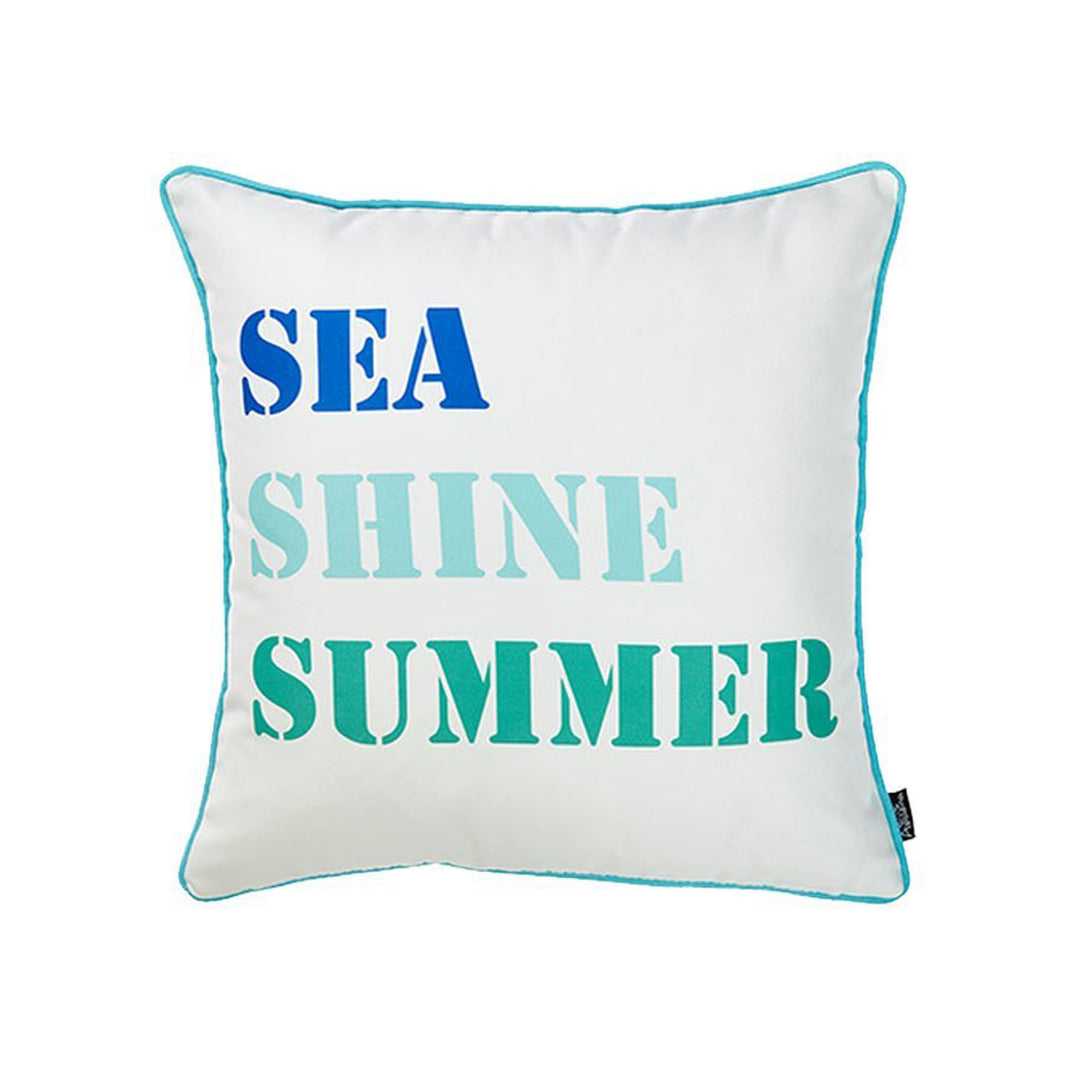 Sea Shine Summer Coastal Pillow Covers - The Coastal Compass Home Decor