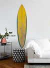 Distressed Surfboard Wood Panel Wall Art - Coastal Compass Home Decor