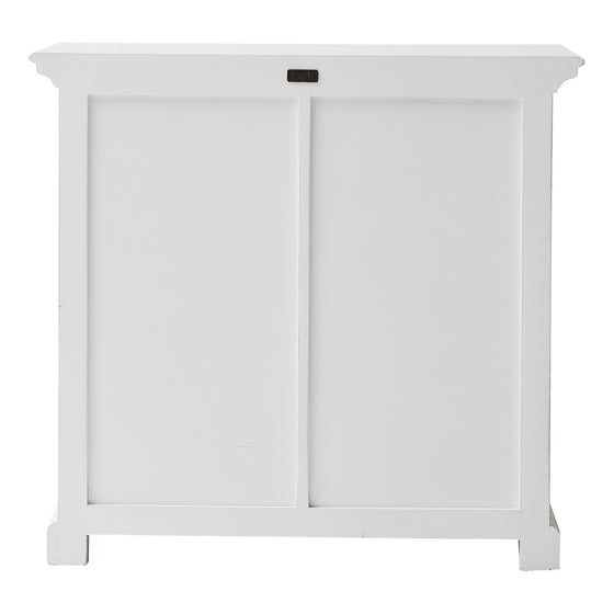Modern Farmhouse White Medium Accent Cabinet with Baskets