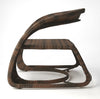 Contemporary Dark Brown Rattan Accent Chair - Coastal Compass Home Decor