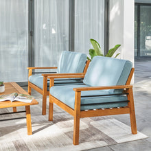  Natural Wood Sofa Chair | Coastal Compass Home Decor