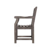 Distressed Patio Armchair with Diagonal Design