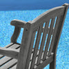 Slat Distressed Patio Armchair | Coastal Compass Home Decor