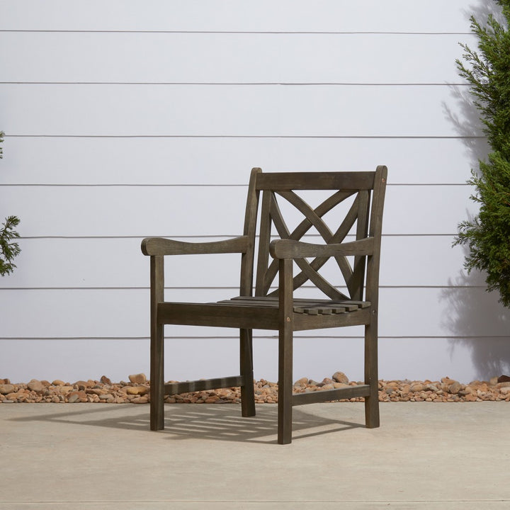 Distressed Patio Armchair