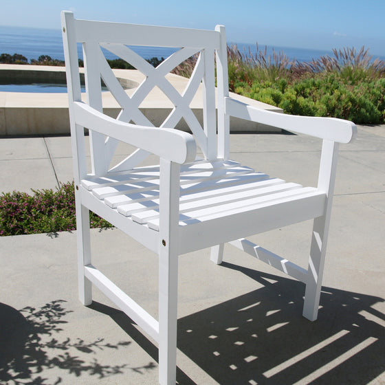 White Patio Armchair