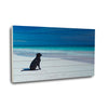 Labrador on the Beach Wood Plank Art
