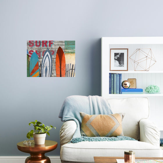 Vintage Surfboard Trio Wall Art | Coastal Compass Home Decor