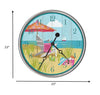 Day at the Beach Wall Clock • Coastal Compass Home Decor