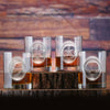 Hand Etched Seashell Whiskey Glass Set
