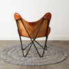 Leather Butterfly Chair • Coastal Compass Home Decor
