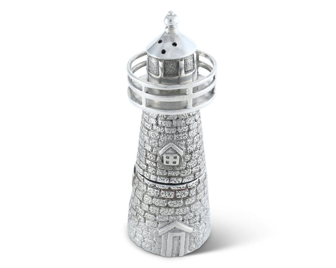 Lighthouse Pewter Salt & Pepper Shaker Set - Coastal Compass Home Decor