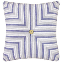  Marina Blue Stripe Throw Pillow | Coastal Compass