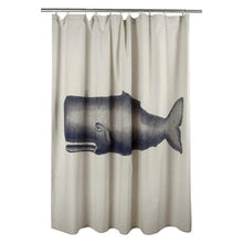  Moby Shower Curtain • Coastal Compass Home Decor