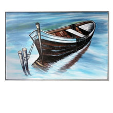  Moore Boat Canvas Painting | Coastal Compass