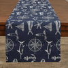 Navy Captains Quarters Table Runner | Coastal Compass