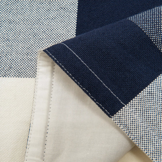 Navy Checker Comforter Set