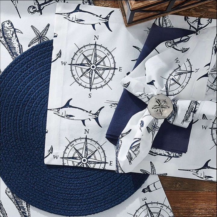 Essex Navy Placemat - Set of 4 | Coastal Compass