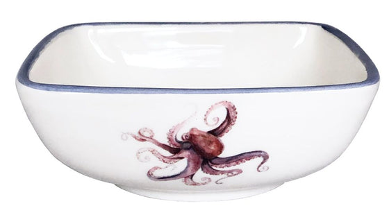 Octopus Everyday Square Bowl | Coastal Compass Home Decor