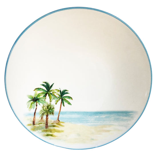 Palm Breeze Pasta Bowl - Set/6 | Coastal Compass Home Decor