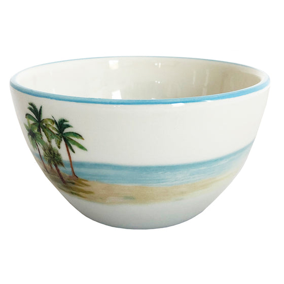 Palm Breeze Soup Bowl | Coastal Compass Home Decor