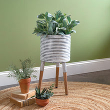  Pressed Tin Plant Stand • Coastal Compass Home Decor
