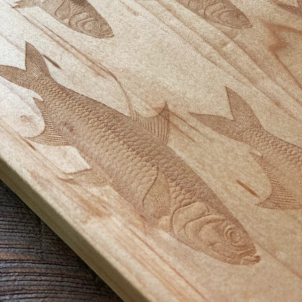 Rectangle School of Fish Charcuterie Board • Coastal Compass Home Decor