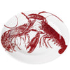 Red Lobster Oval Serving Platter - The Coastal Compass Home Decor