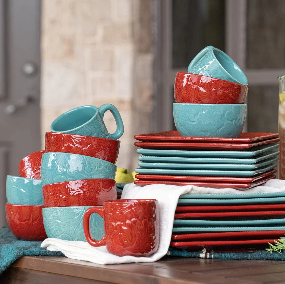 Embossed dinnerware top