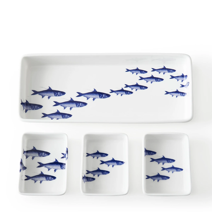 School of Fish Nested Appetizer Tray Set