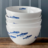 School of Fish Tall Cereal Bowl - Coastal Compass Home Decor
