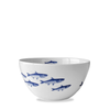 School of Fish Tall Cereal Bowl - Coastal Compass Home Decor