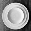 Catch White Rimmed Dinner Plate