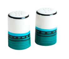  Blue/Green Carousel Salt & Pepper Shakers • Coastal Compass Home Decor