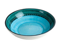  Blue/Green Carousel Extra Large Serving Bowl • Coastal Compass Home Decor