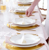 Gold Grace Buffet Plate • Coastal Compass Home Decor