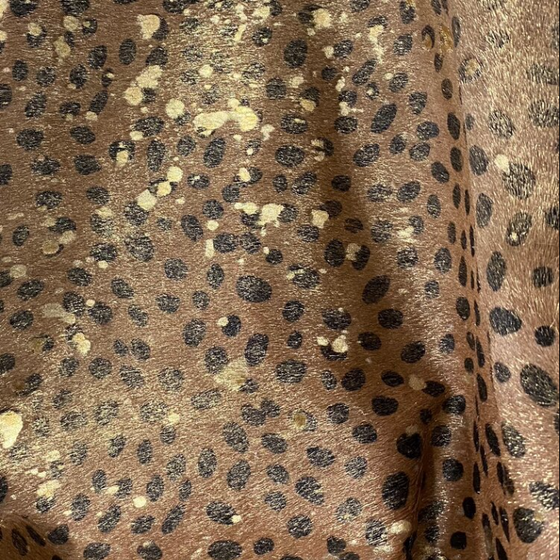 Acid Wash Cheetah Dark Beige/Gold • Coastal Compass Home Decor