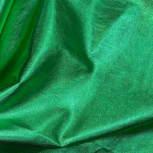  Rio Emerald Green Metallic Leather • Coastal Compass Home Decor