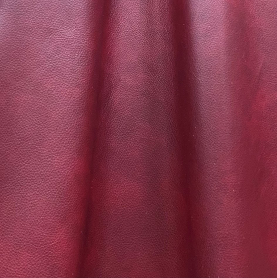 Lustrous Red Velvet Leather • Coastal Compass Home Decor