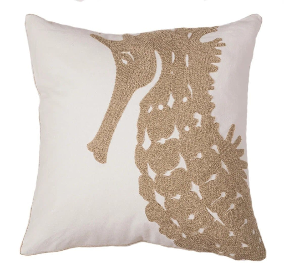 Seahorse Accent Pillow - Coastal Compass Home Decor
