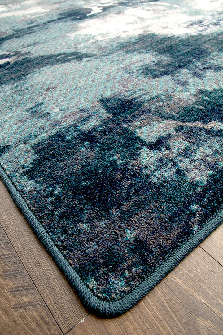 Blue Storm Rug - Coastal Compass Home Decor