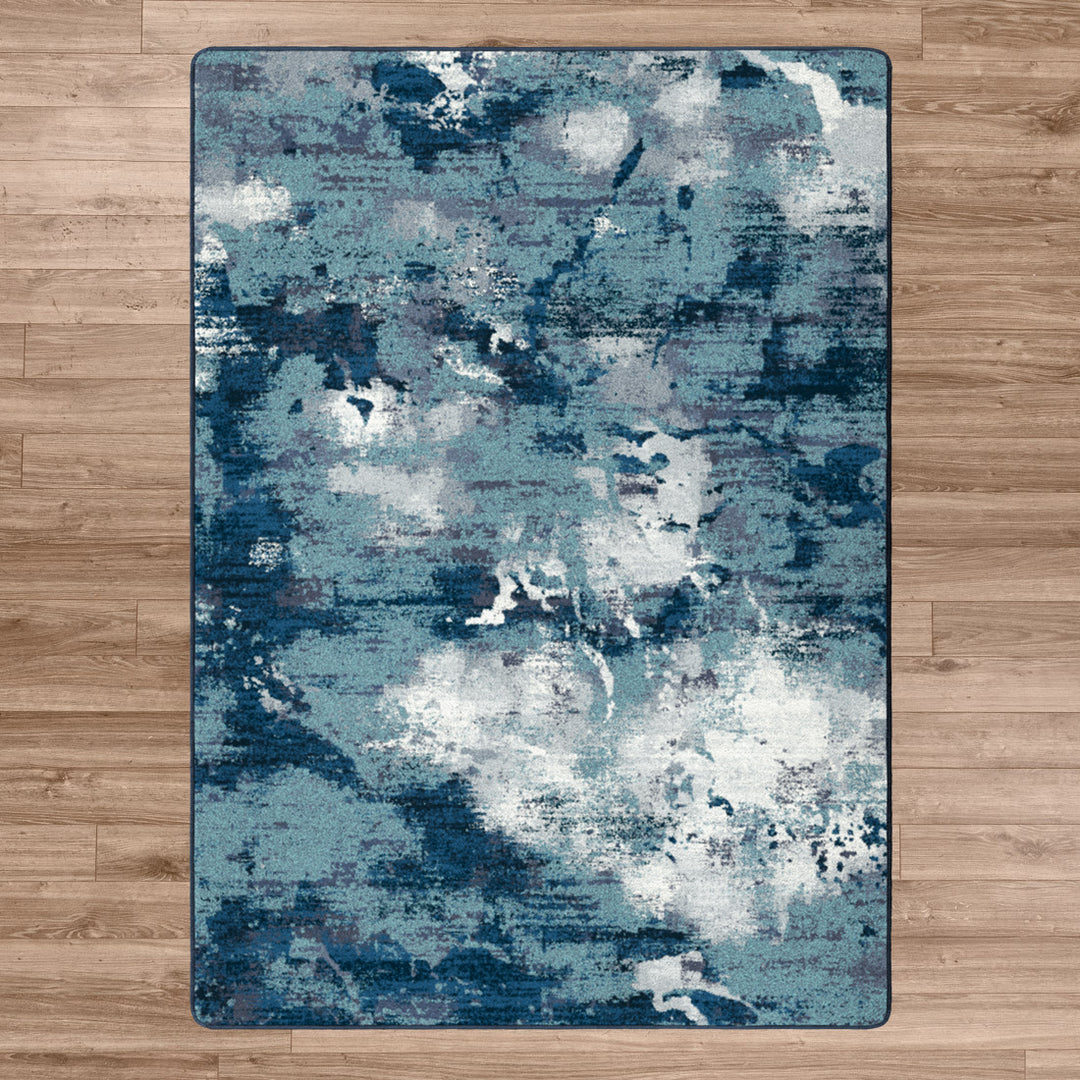 Blue Storm Rug - Coastal Compass Home Decor