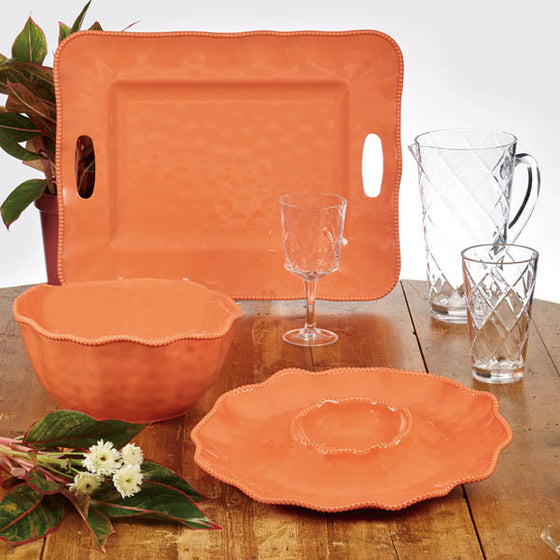 Tide Coral Rectangular Tray