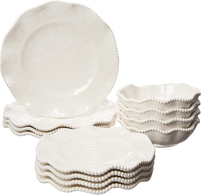 Tide Cream Dinner Plate Set