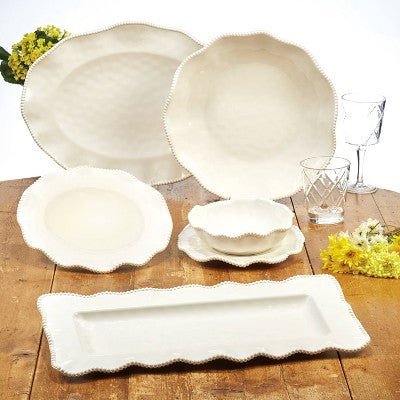 Tide Cream Dinner Plate Set