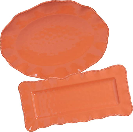 Tide Coral Rectangular Platter