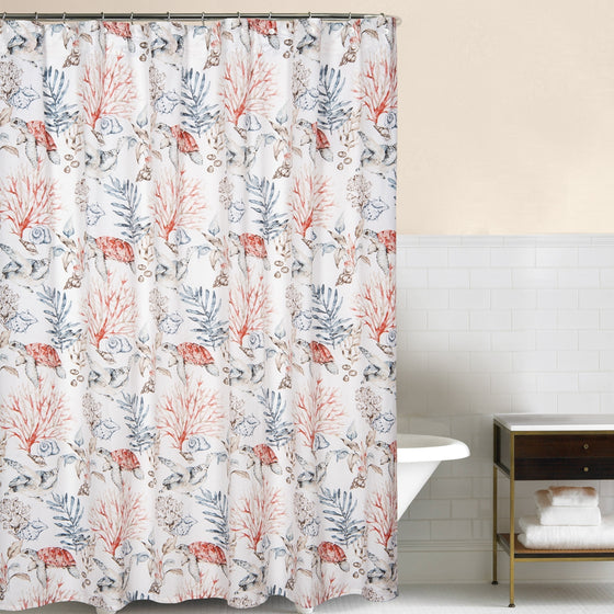 Tranquil Sea Shower Curtain • Coastal Compass Home Decor