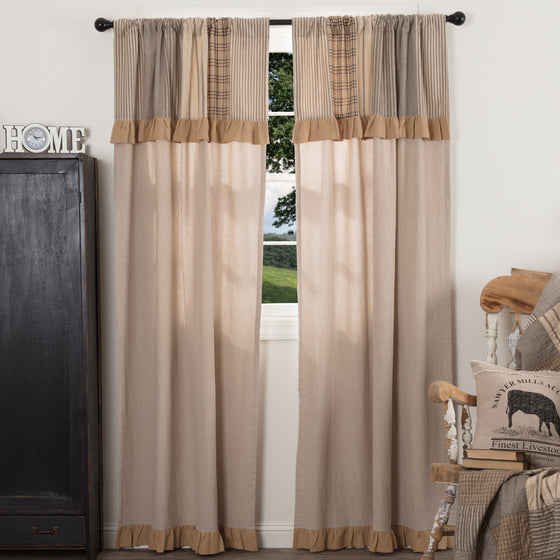 Sawyer Mill Charcoal Panel Curtain Valance